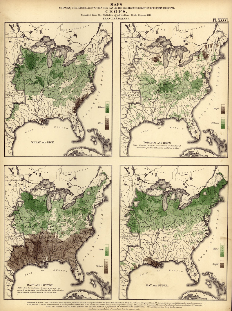 Illustration for article titled Beautiful, hi-res census maps provide fascinating snapshots of 1870s America
